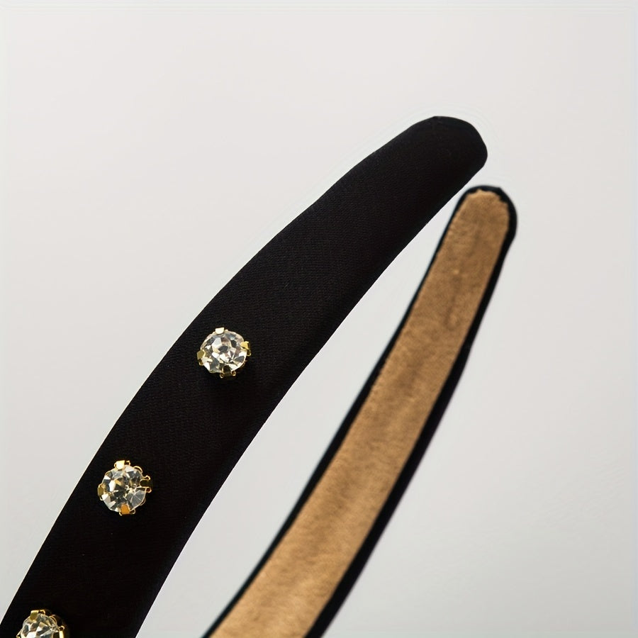 Rhinestone Headband Wide Brim Head Hoop Hair Accessories