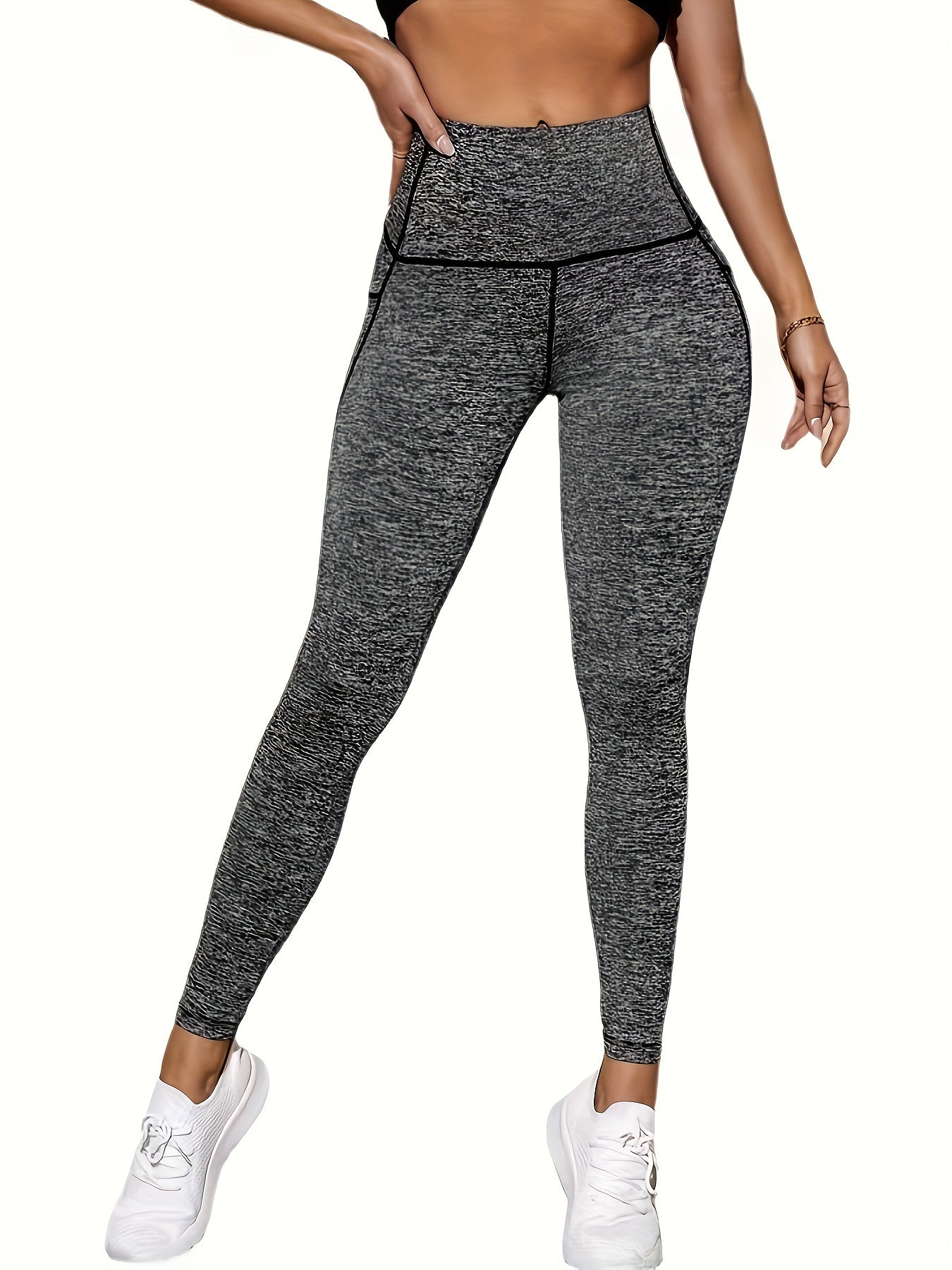 High Waist Yoga Leggings Pocket Skinny Butt Lifting Running Pants