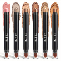 Creamy & Waterproof Eyeshadow Stick - Metallic Neutral and Brown Colors
