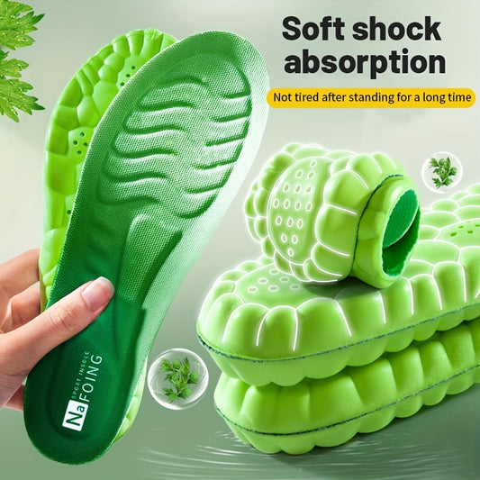 4D Orthopedic Sport Insoles Soft Breathable High Elasticity