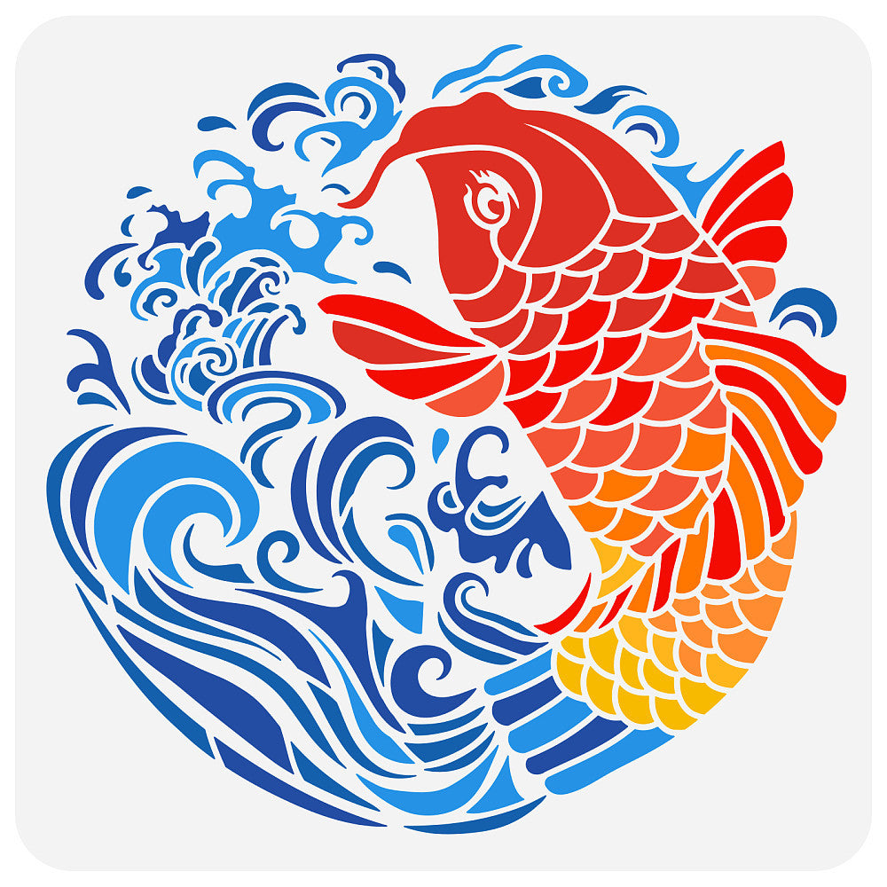 AHANDMAKER PET Hollow Out Stencil 30x30cm Crafting Template