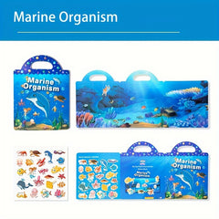 Reusable Sticker Books Dinosaurs Animals Vehicles Educational Toys