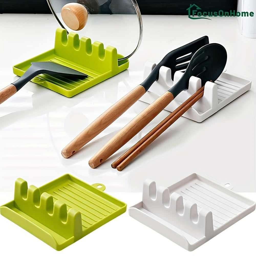 Plastic Kitchenware Holder 4 Card Cooking Utensil Rest
