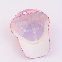 Rainbow Unicorn Little Girls Baseball Cap