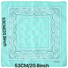 Cashew Print Multifunctional Square Scarf Bandana Neck Gaiter Headband