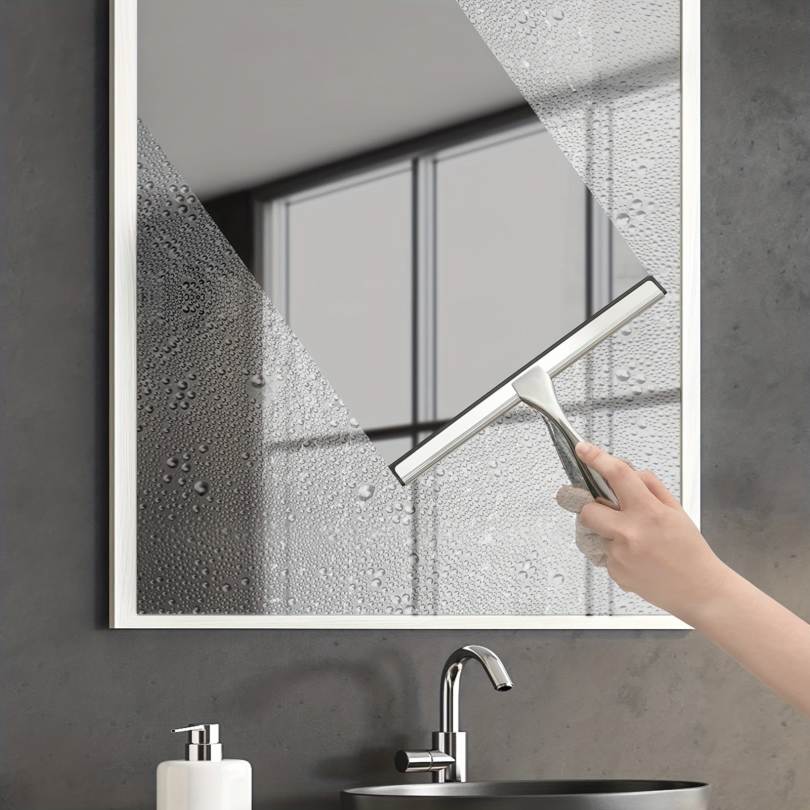 Stainless Steel Shower Squeegee 10 Inches