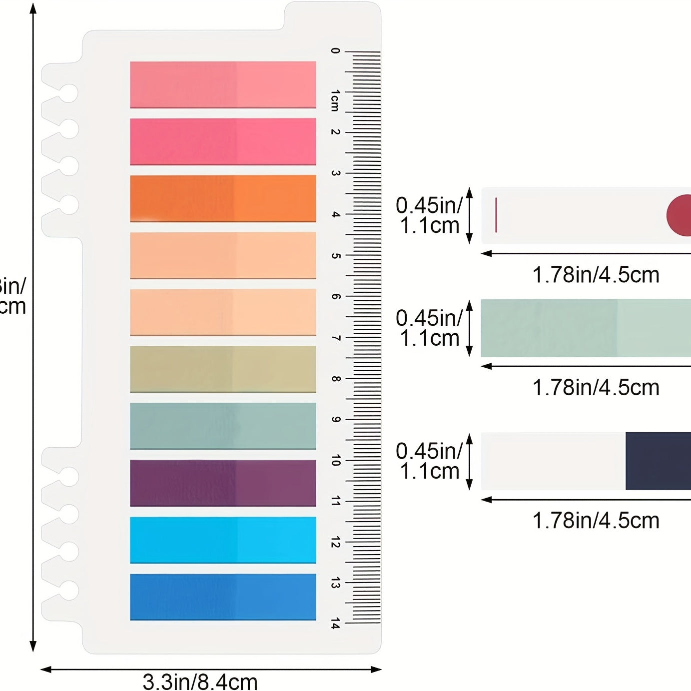 Morandi Writable Book Flags - 2000 Sheets