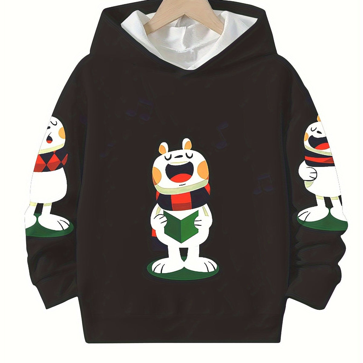 Animal Graphic Hoodies Girls Comfy Hooded Pullover Spring Fall Christmas Gift