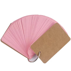 Portable Word Book Card Loose Leaf Book Ring Buckle Note Book