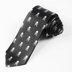 Classic Skull Pattern Tie For Men