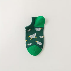 5 Pairs Men's Cotton Ankle Socks For Sneakers & Sports Shoes