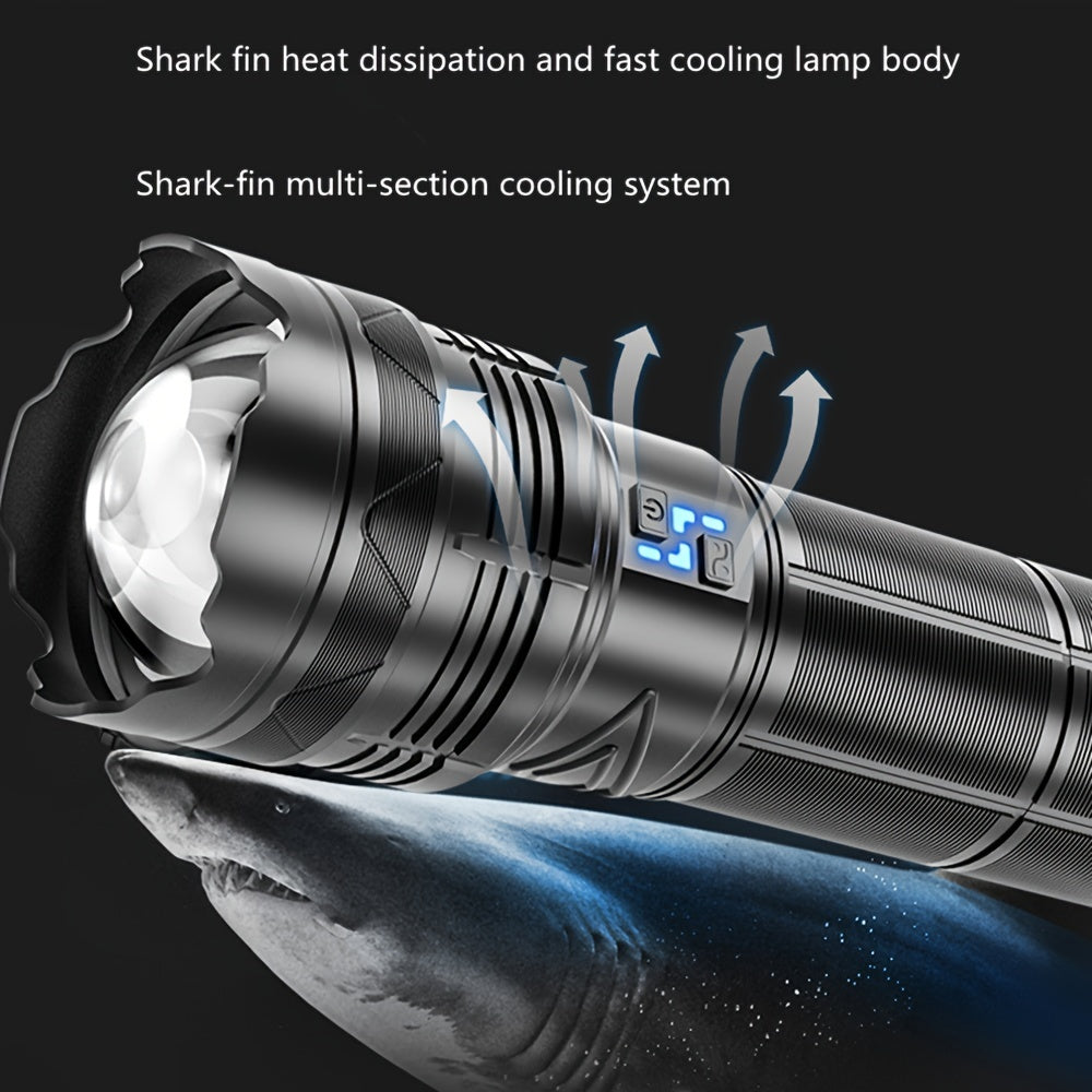 High Power Rechargeable Flashlight Waterproof Long Lasting Flashlight