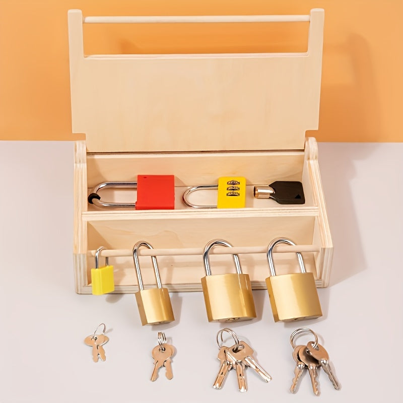 Kids' Educational Lock and Key Toy Set for Home School - Gift Idea