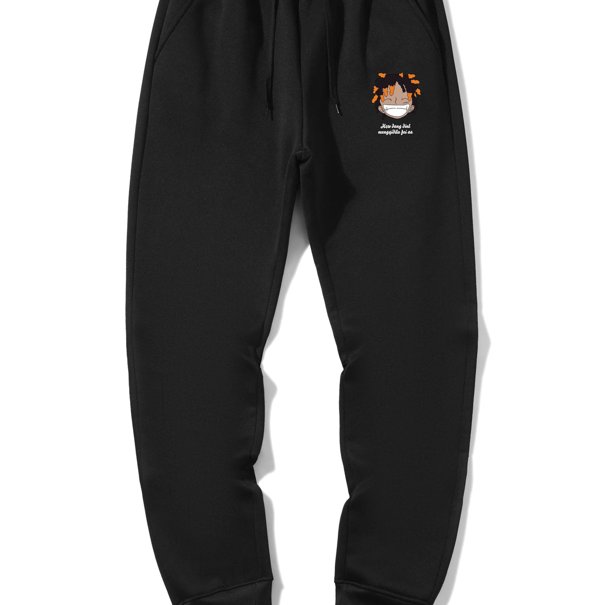 Anime Print Jogger Sweatpants Men's Casual Sport Pants