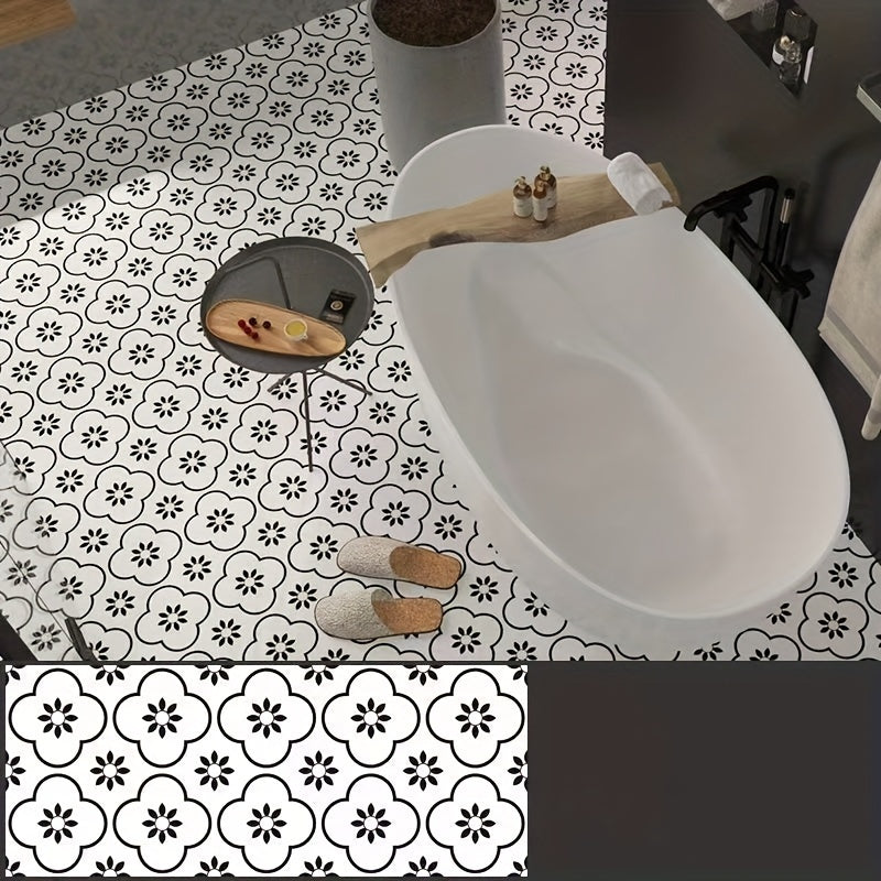 10pcs Waterproof Marble Tile Stickers Bathroom Floor Easy to Install