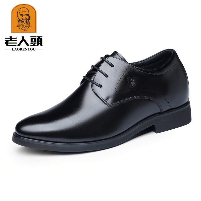 LAORENTOU Men's Leather Pointed Toe Dress Oxford Shoes