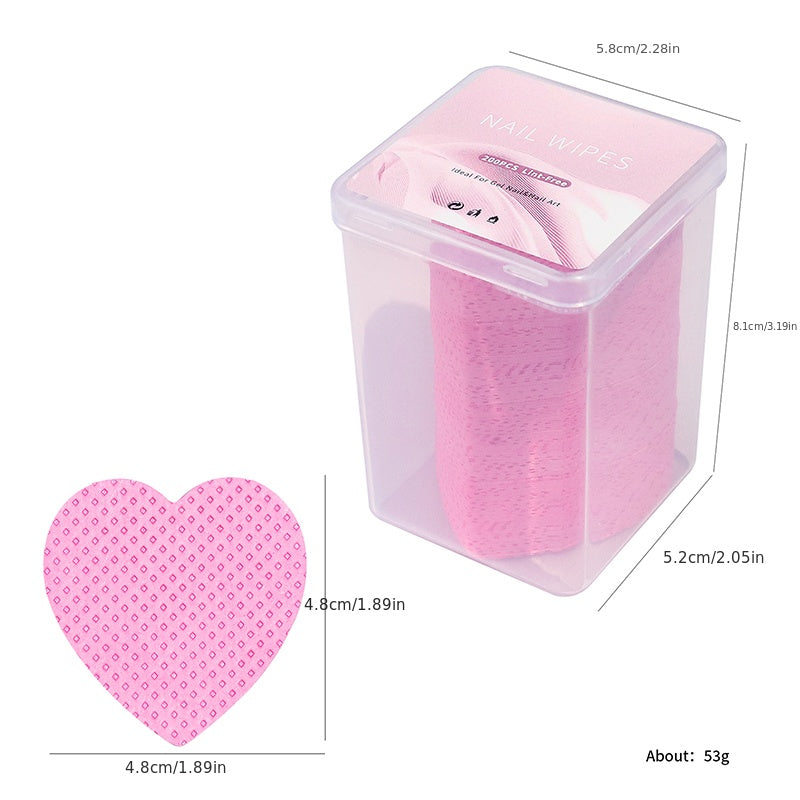 200pcs Lint Gel Nail Polish Remover Wipes