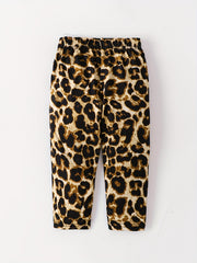 Baby Girls Leopard Graphic Casual Trousers
