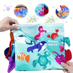 Toddler Sensory Cloth Book Early Learning Educational Toy