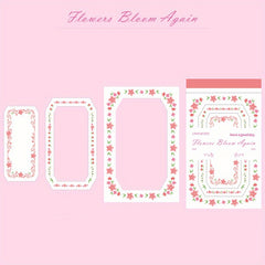 30pcs Flower Rebirth Plant Border Memo Pad DIY Decoration Material