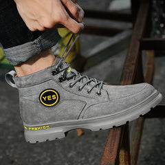 Men's Rugged Look Service Boots Casual Shoes