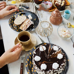 Golden Dot Disposable Cutlery Set - Perfect for Parties, Weddings, Anniv