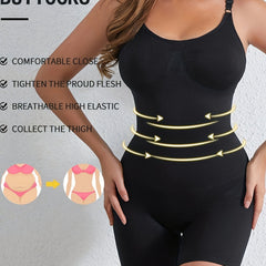 One Piece Training Sport Bodysuit Tummy Control Shapewear Jumpsuit