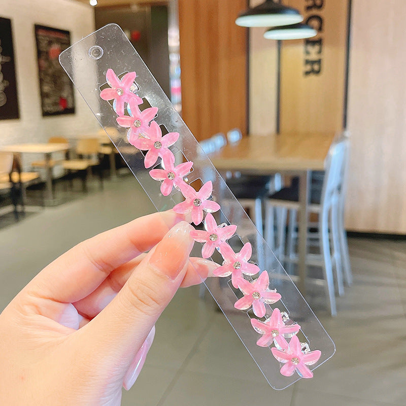10pcs Flower Mini Claw Clips Hairpin Hair Accessories Girls Gift