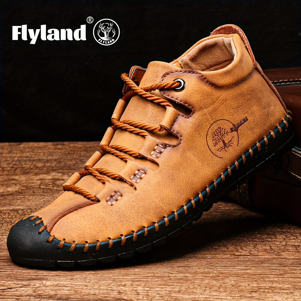 FLYLAND Vintage Ankle Boots Walking Shoes Fall Winter