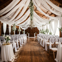 Arched Wedding Drapery Hanging Fabric Decoration