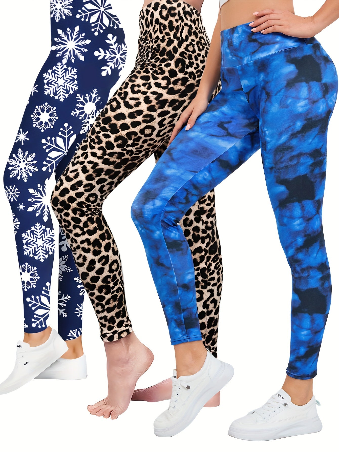 Printed Tight Yoga Workout Pants Stretch Running Fitness Sports Leggings