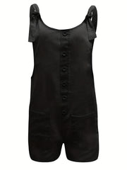 Knot Strap Overall Jumpsuit For Spring & Summer