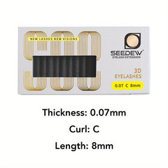 6D W Shape Lashes Double Split Tips 3D Automatic Flowering Eyelash Extensions