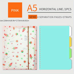 Hongtai B5 Loose Leaf Paper Book 26 Holes A5 Refill Notebook