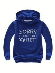 Print Hooded Sweatshirt Comfy Pullover Girls Sports