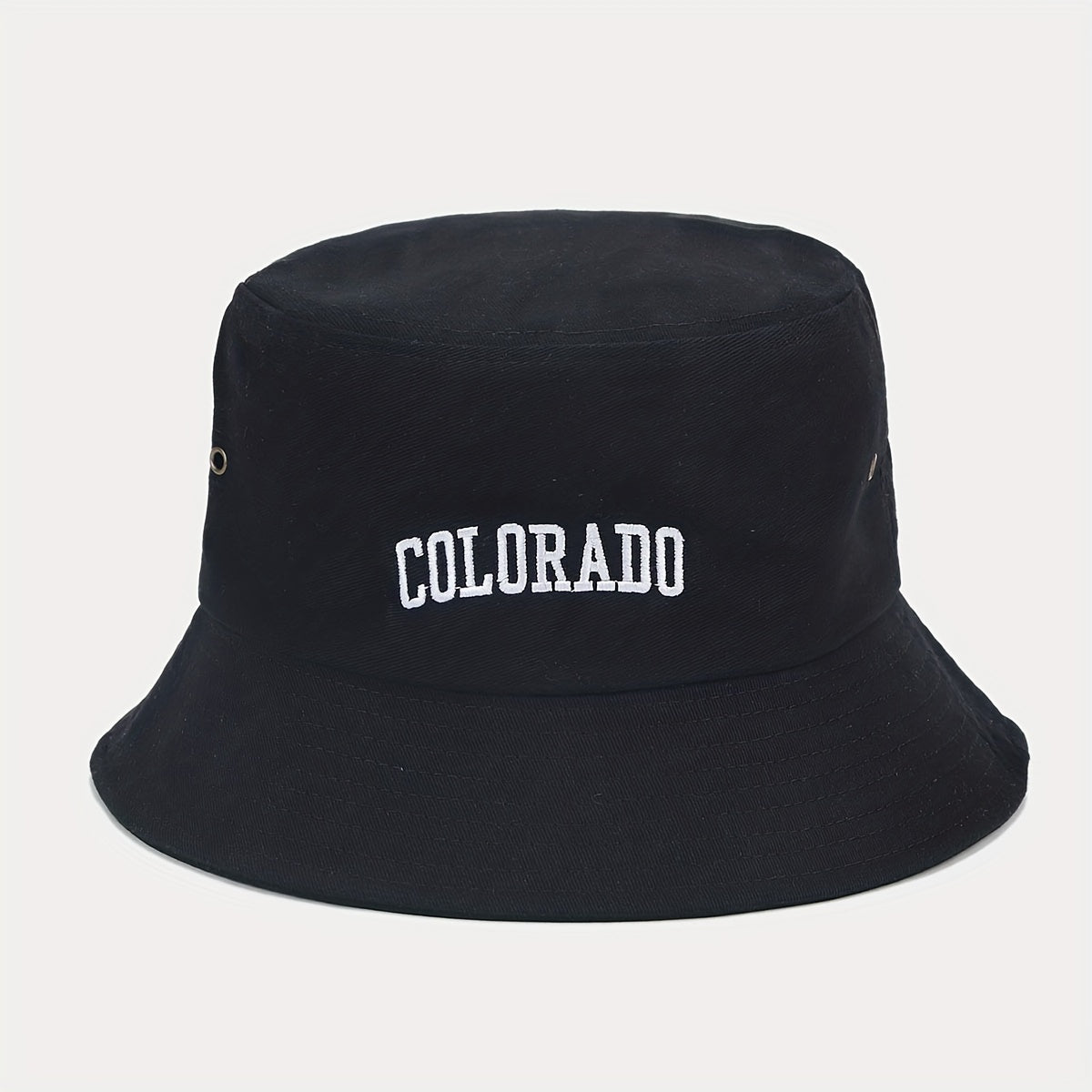 Letter Embroidery Bucket Hat UV Protection Sunshade Basin Hat