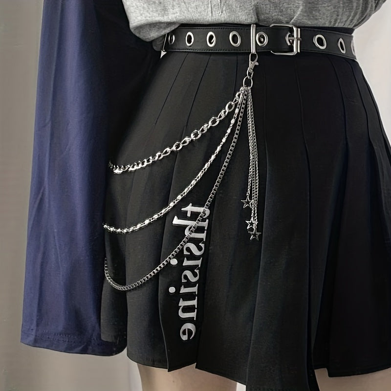 Star Pendant Chain For Pant Metal Trousers Jeans Key Chain