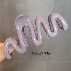 6pcs Wavy Hair Claw Clip Ponytail Holder Nonslip Hair Clip for Women Girls