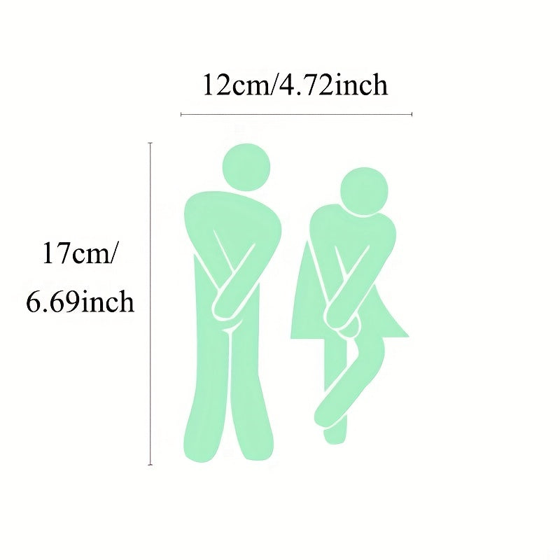 Funny Glow Bathroom Wc Accessories Home Decoration Kitchen Stickers