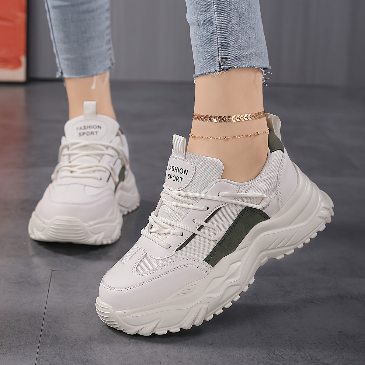 Women's Heighten Chunky Sneakers Casual Non Slip Running Shoes