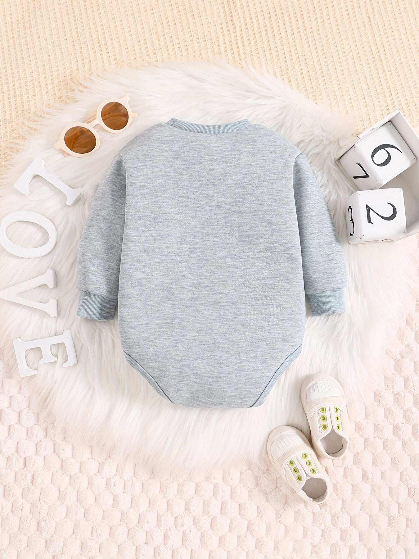 Colorful Cat Pattern Triangle Onesie Baby Boy Long Sleeve Bodysuit