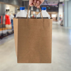 15pcs Paper Shopping Bags Paper Gift Bag Or Takeout Bag With Handles