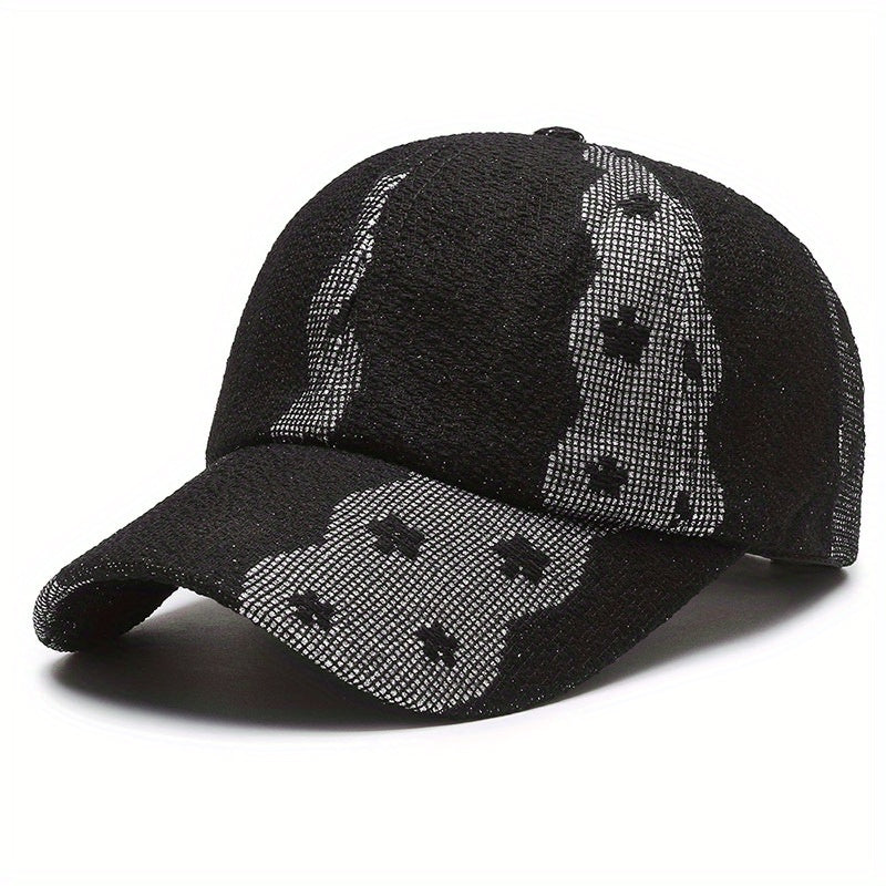 Lace Embroidery Baseball Cap Lightweight Block Dad Hats for Women