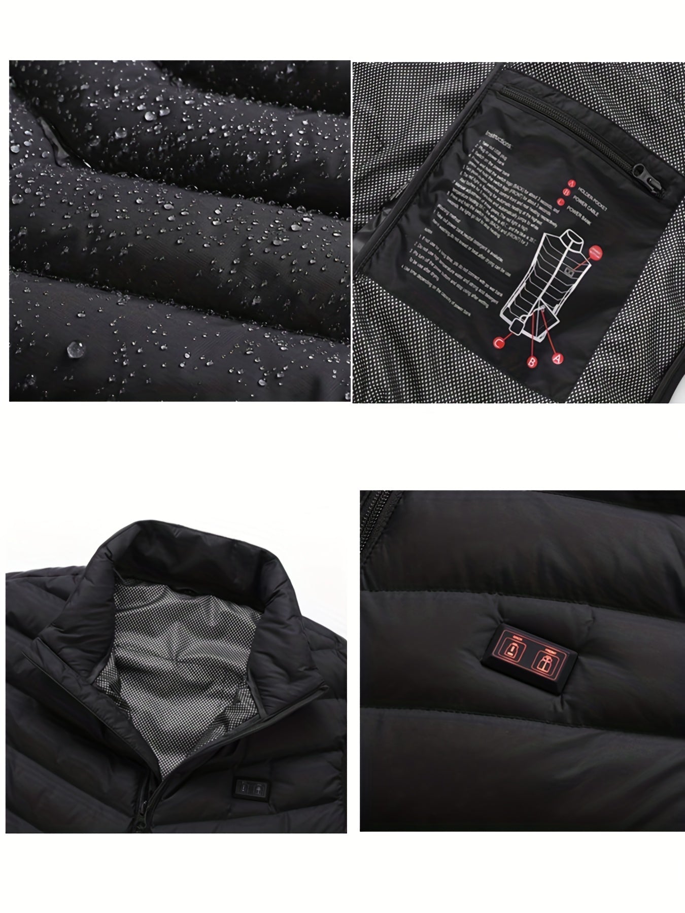Men's Heated Vest Lightweight Warm Outdoor Clothing