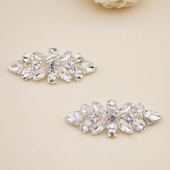 DIY Crystal Rhinestone Shoe Clips Wedding Party Shoe Decoration