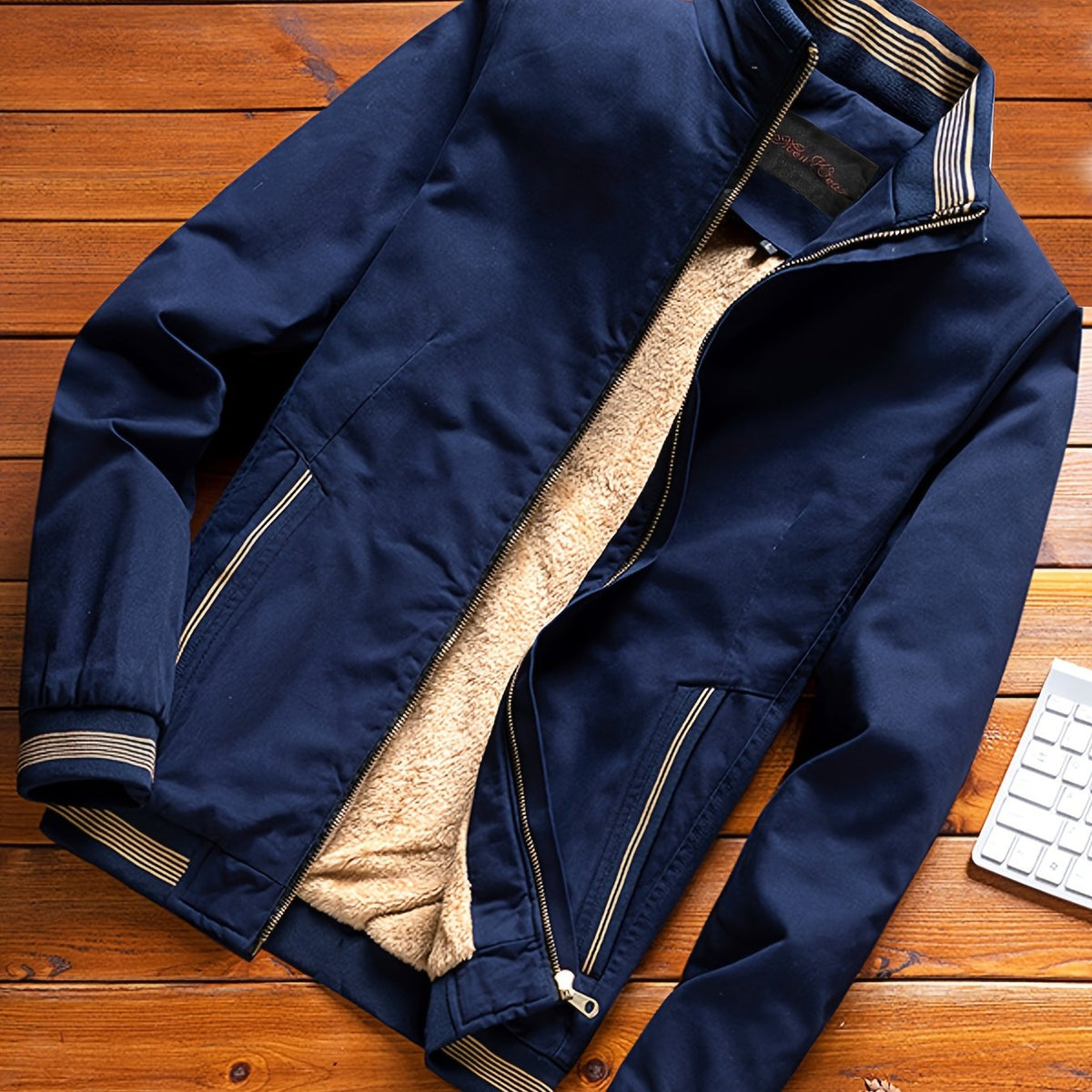 Men's Cotton Full Zip Fleece Jacket