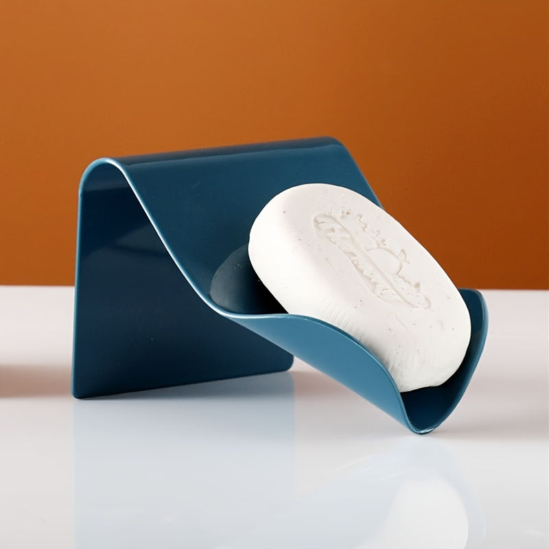 Wall Mounted Soap Dish Self Adhesive Plastic Drain Soap Holder