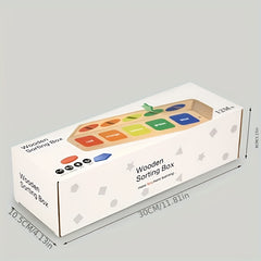 Wooden Shape Classification Box for Kids