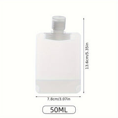 Travel Containers 30ml 50ml 100ml Leak Proof Refillable Liquid Bags Bottles