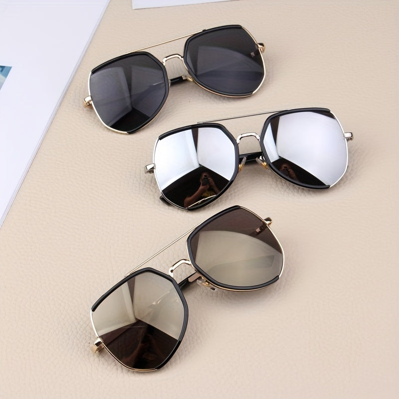 Y2K Colorful Reflective Lens Sunglasses Sun Protection